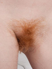 See sexy hairy redhead Zia pose fiery hot